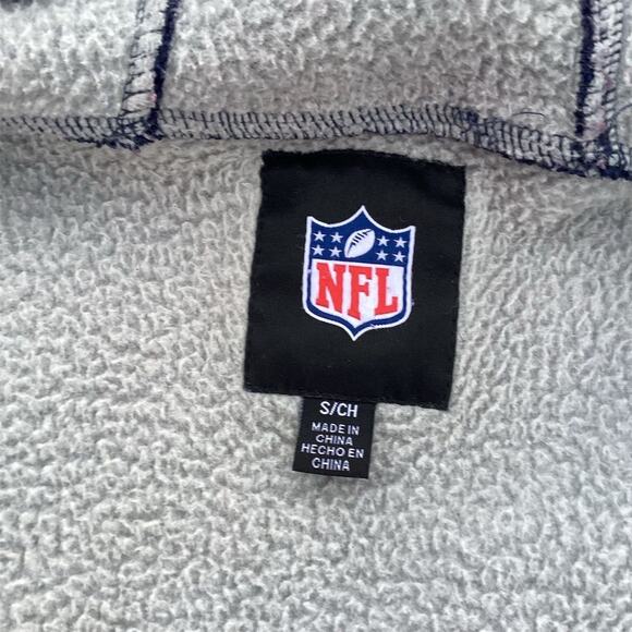 Dallas Cowboys Men's Varsity Jacket Blue Lined Full Zip Hoodie Size S - Picture 3 of 9